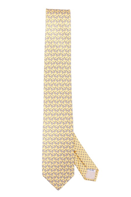 Shop SALVATORE FERRAGAMO  Cravatta: Salvatore Ferragamo cravatta in seta stampa "Sparrow".
Cravatta in pura seta decorata con stampa.
Composizione: 100% Seta.
Fabbricata in Italia.. SPARROW 350889-0762129
